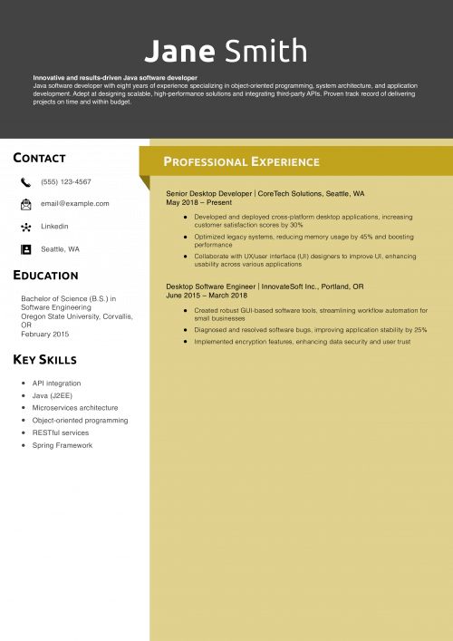 Desktop Software Developer