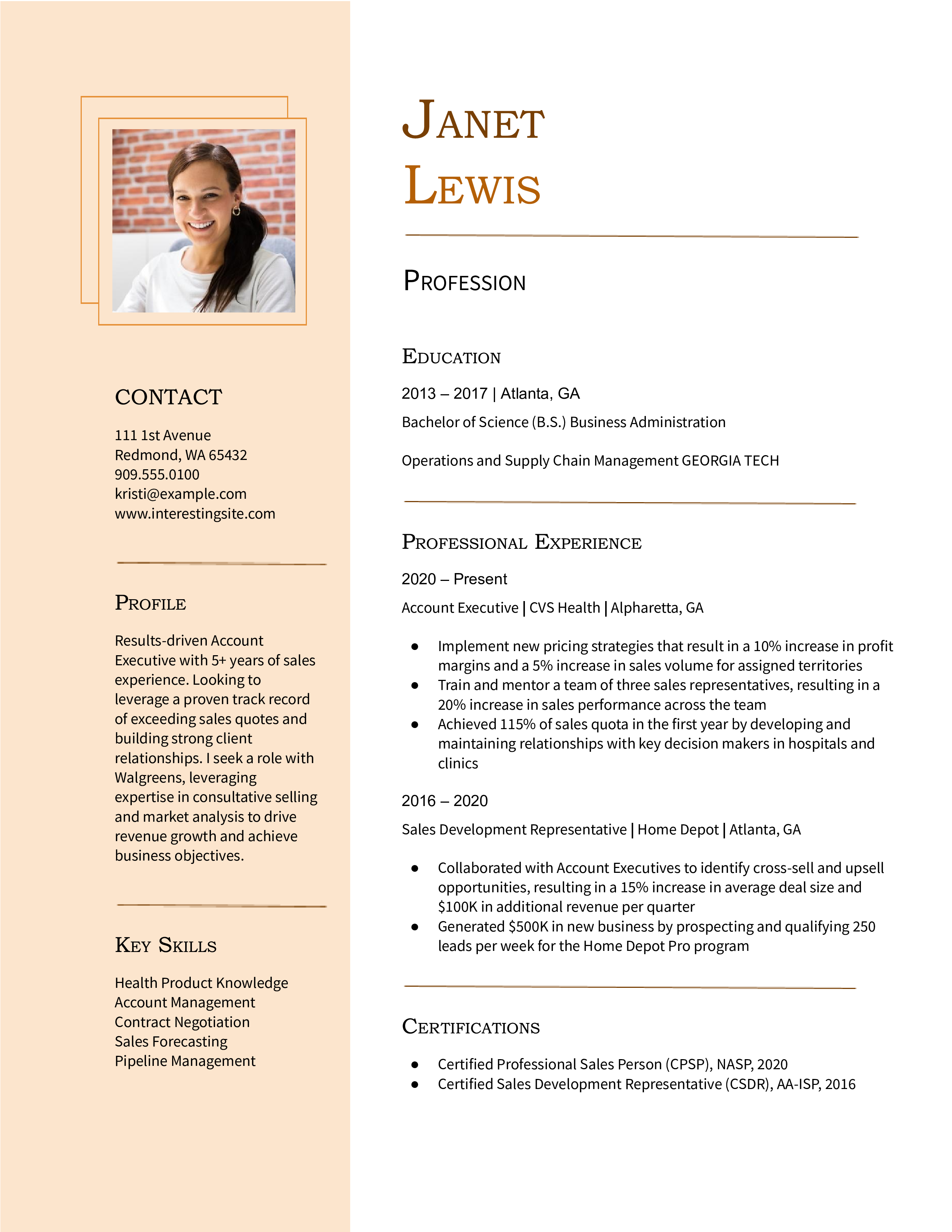 One Page Resume Templates and Examples for [y]