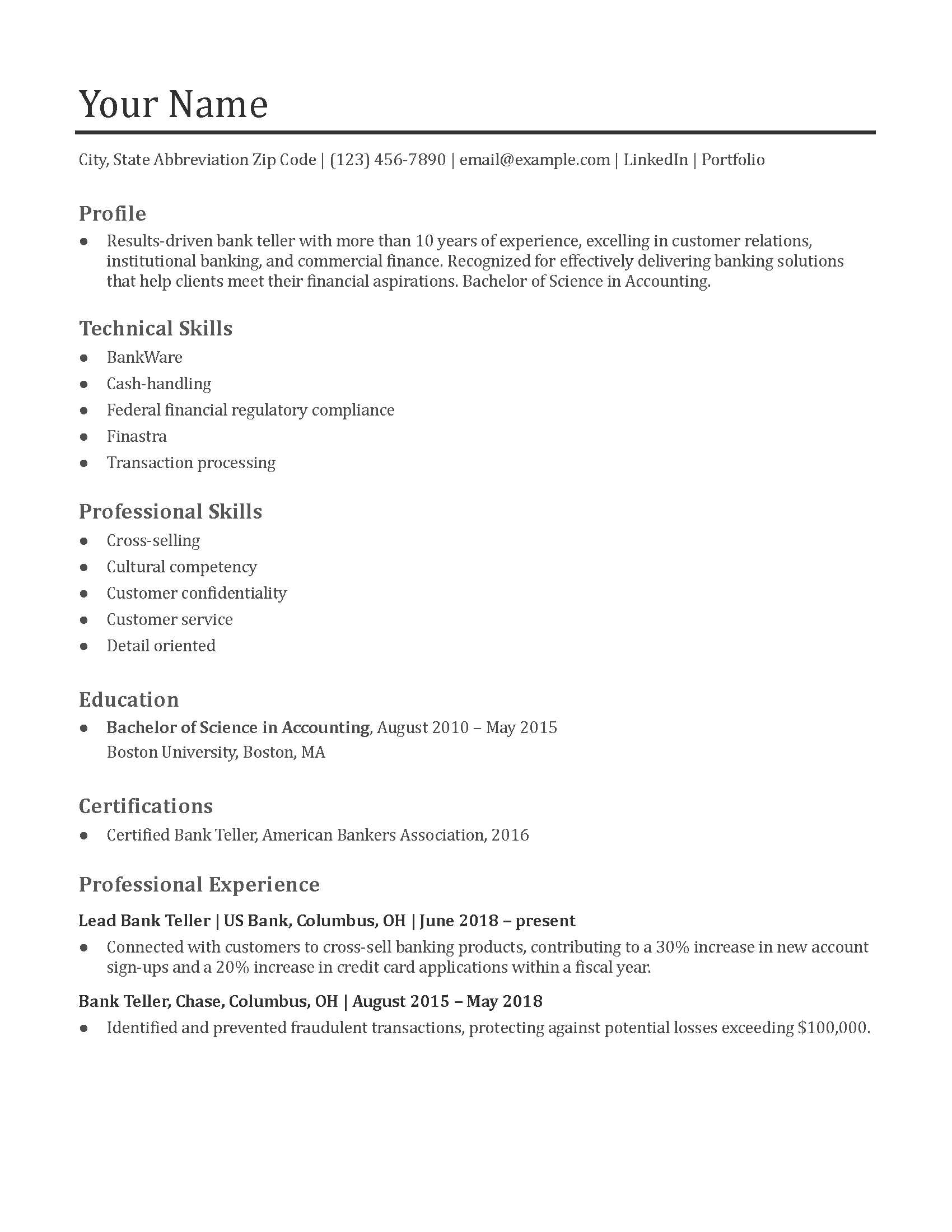 Combination Resume Templates and Examples for 2024 - ResumeTemplates.com