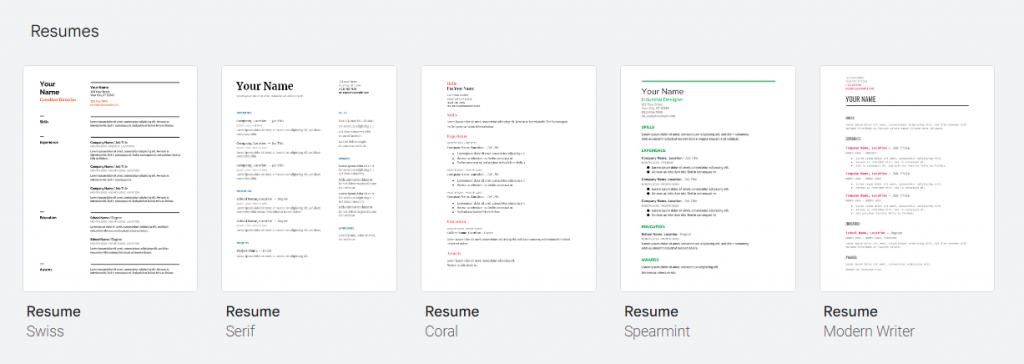 Google Docs Resume Templates And Examples For 2024 ResumeTemplates Com   Resume Examples In Google Docs 1024x364 