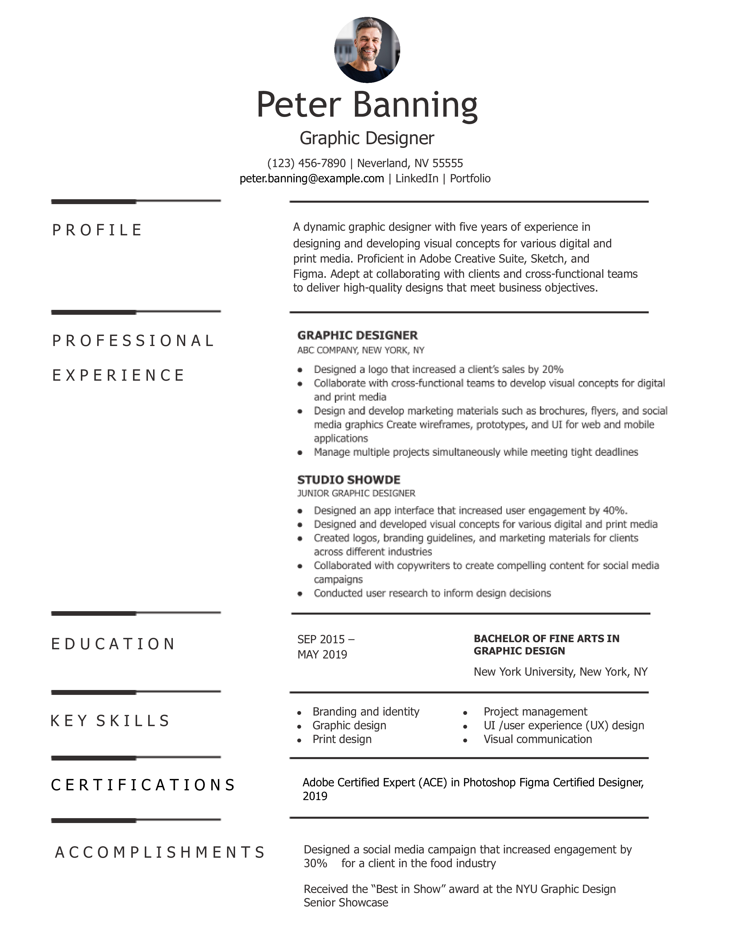 Graphic Design Resume Examples and Templates for [y]