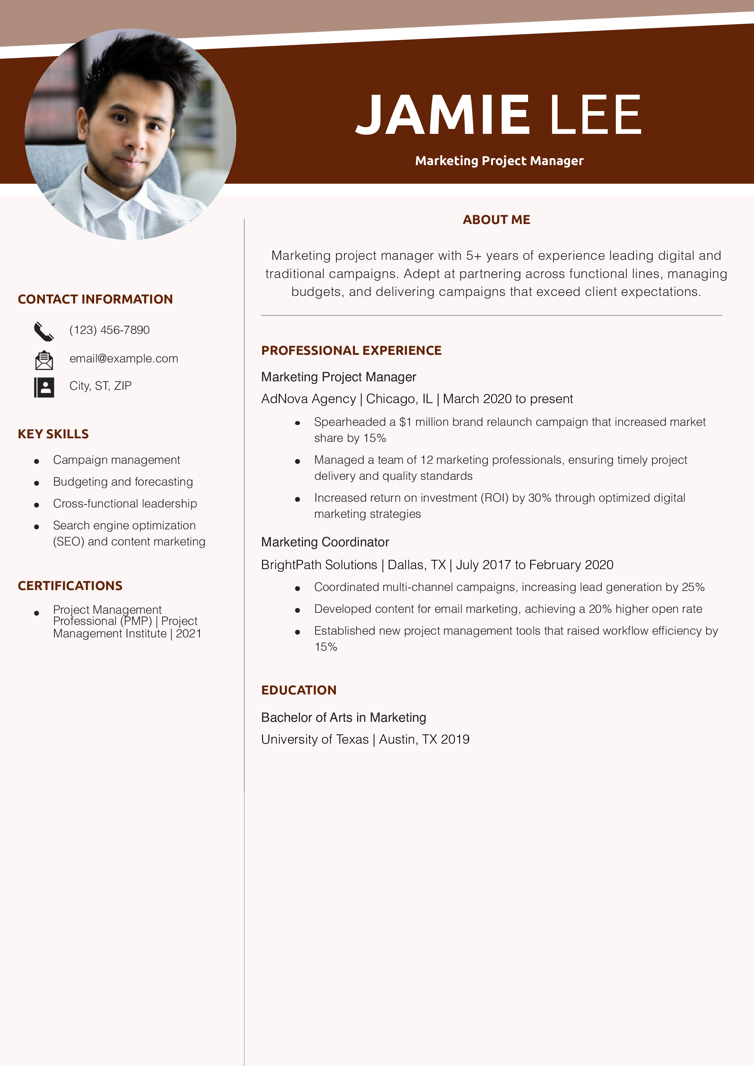 Project Manager Resume Examples and Templates for 2025