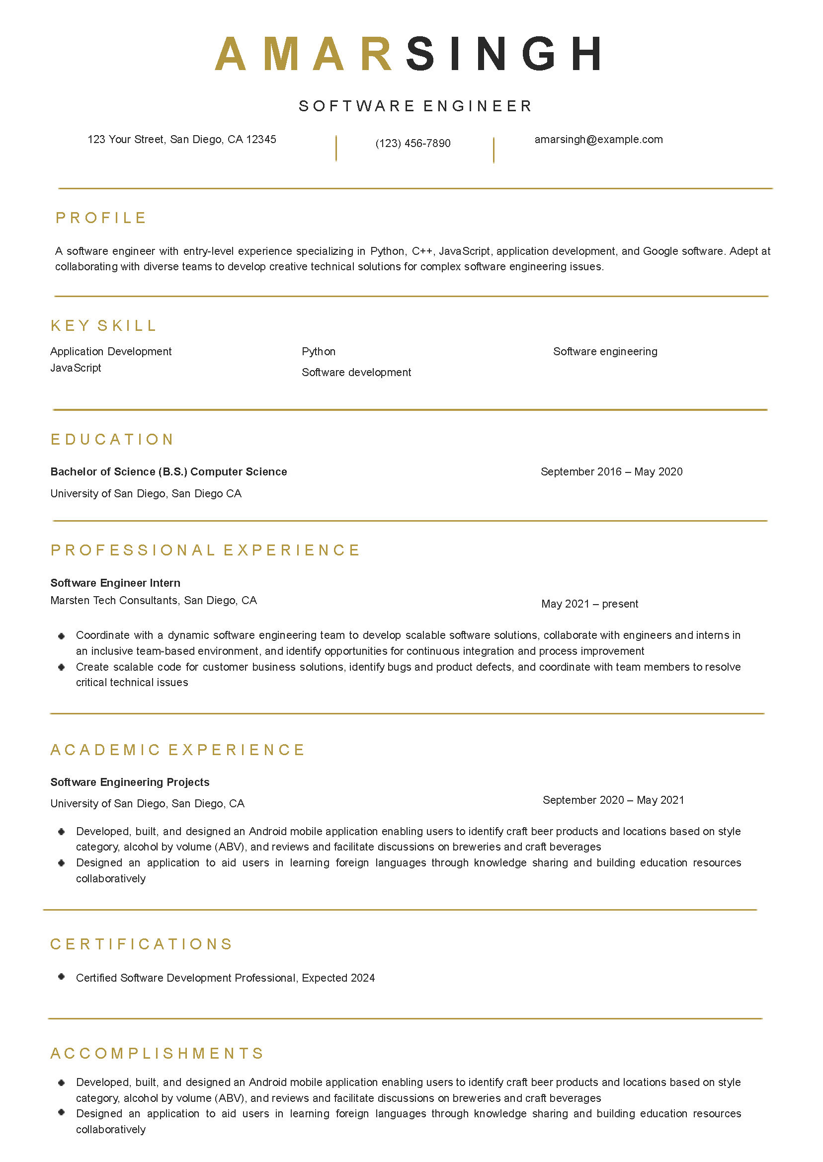 Mechanical Engineer Resume Templates and Examples for 2024 ...