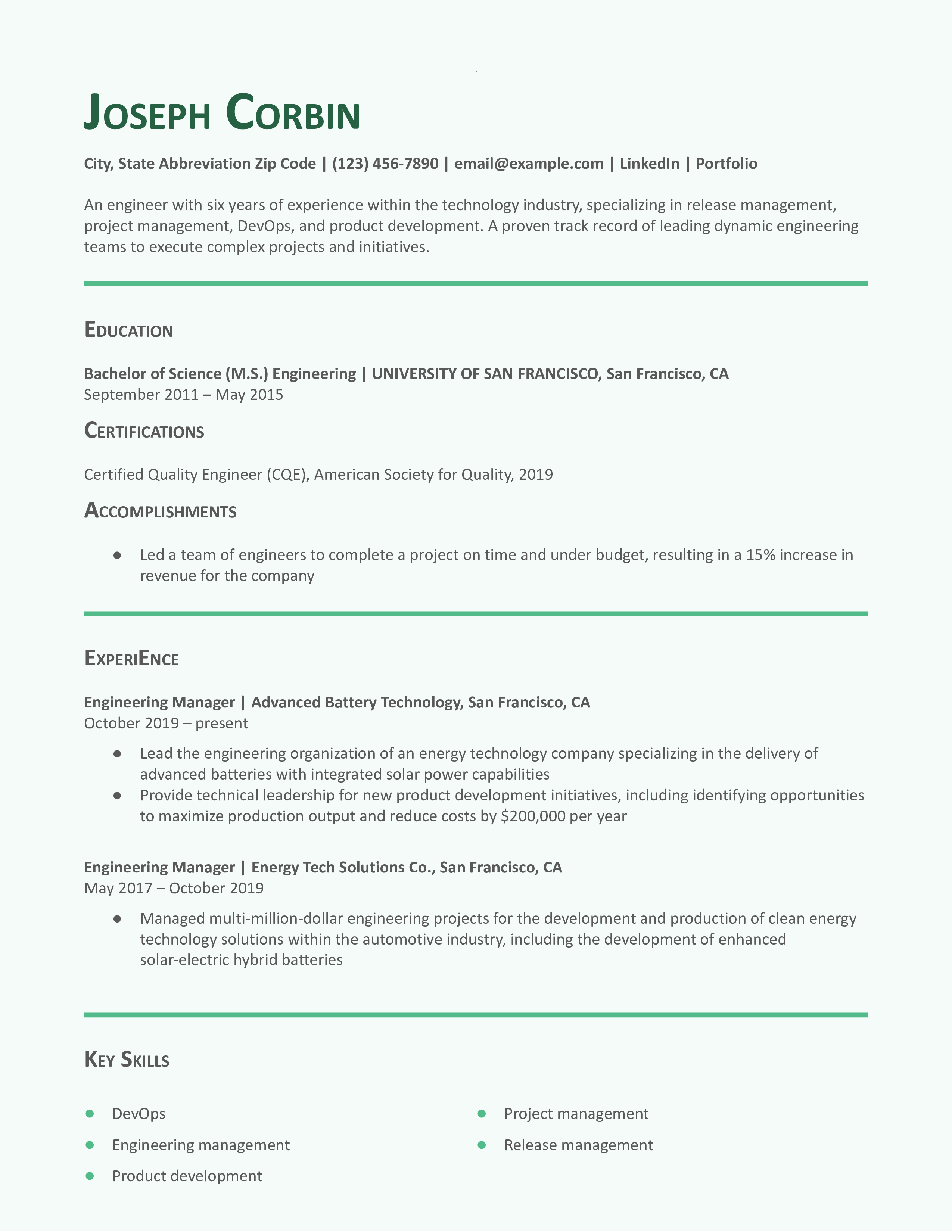 ATS Friendly Engineering Resume Template.docx