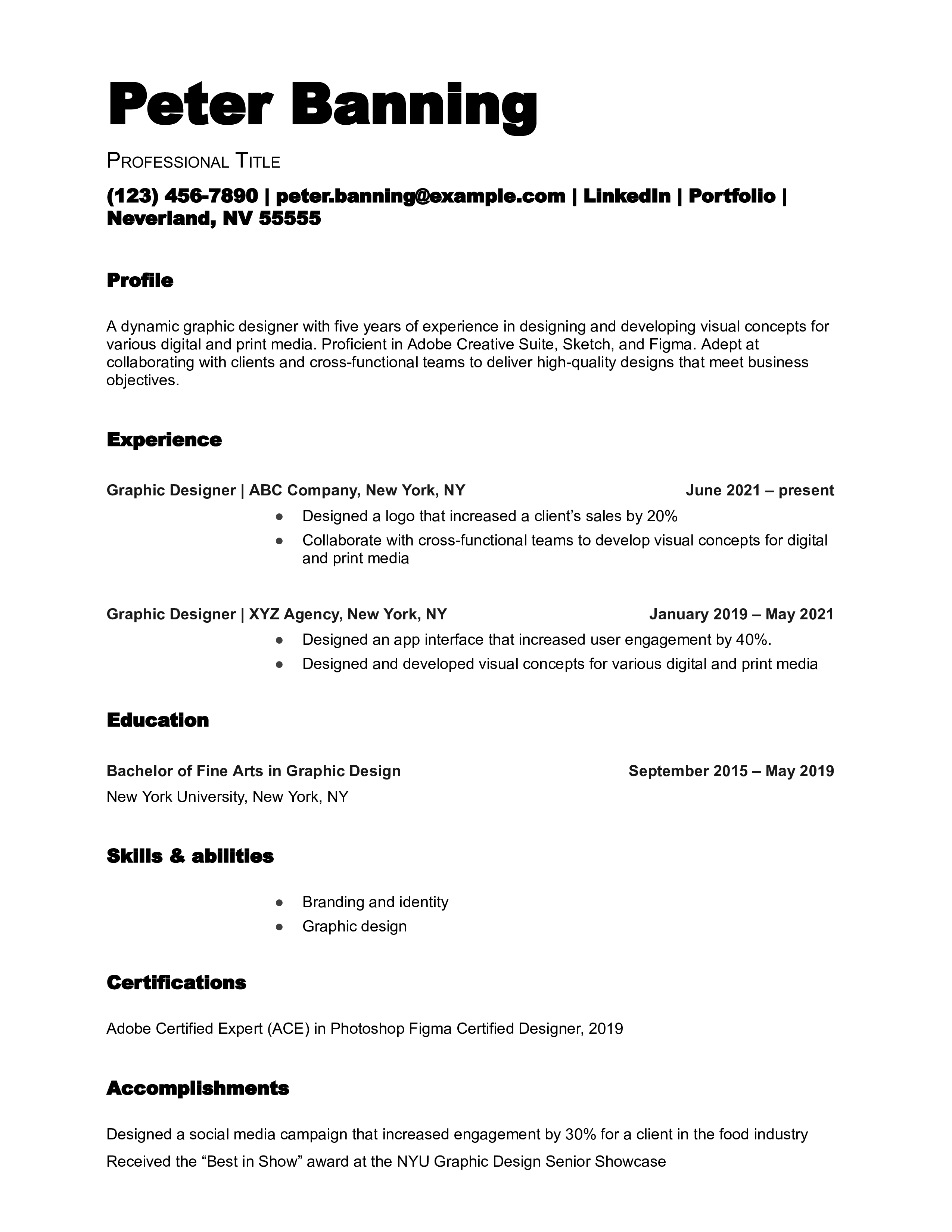 ATS Friendly Graphic Design Resume Template.docx