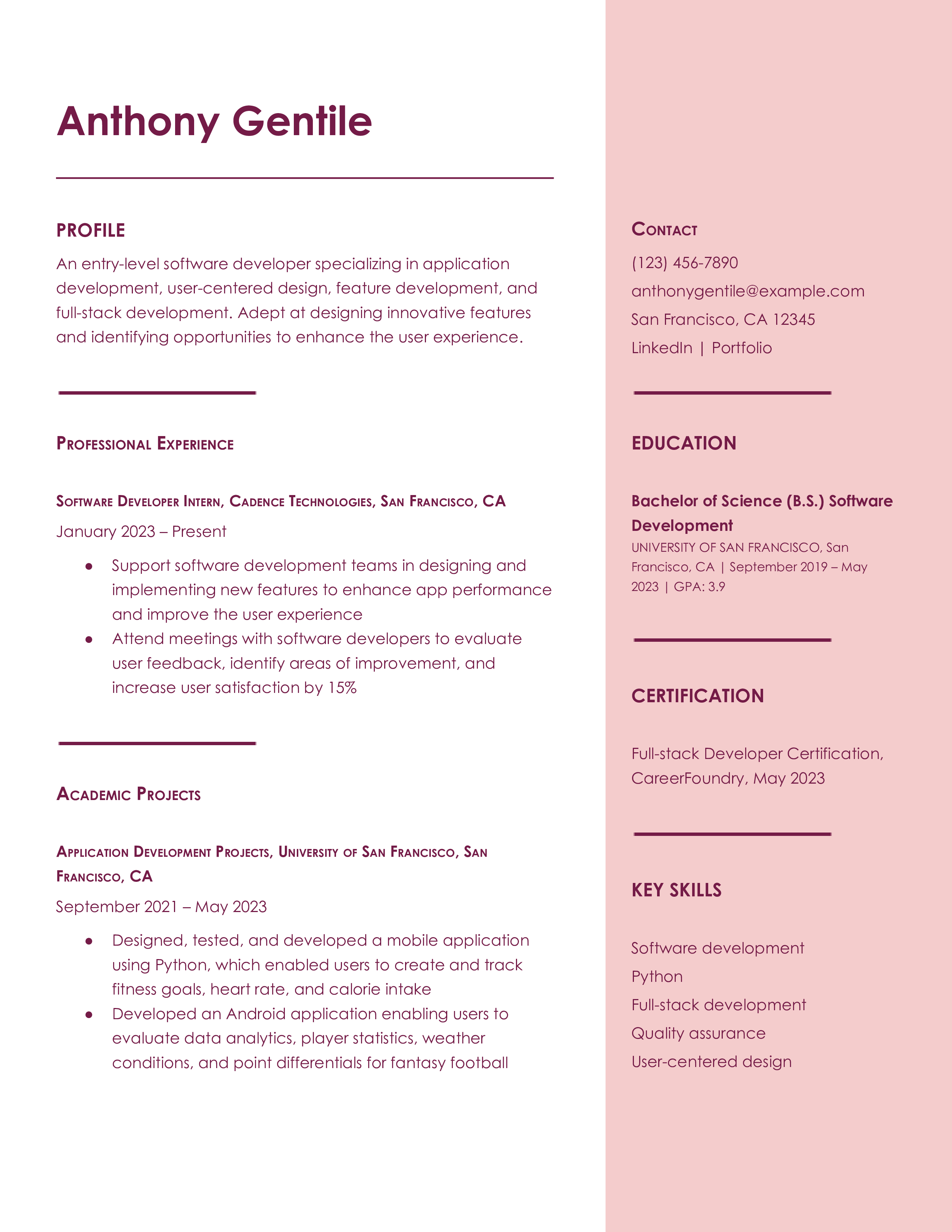 First Job Resume Templates and Examples