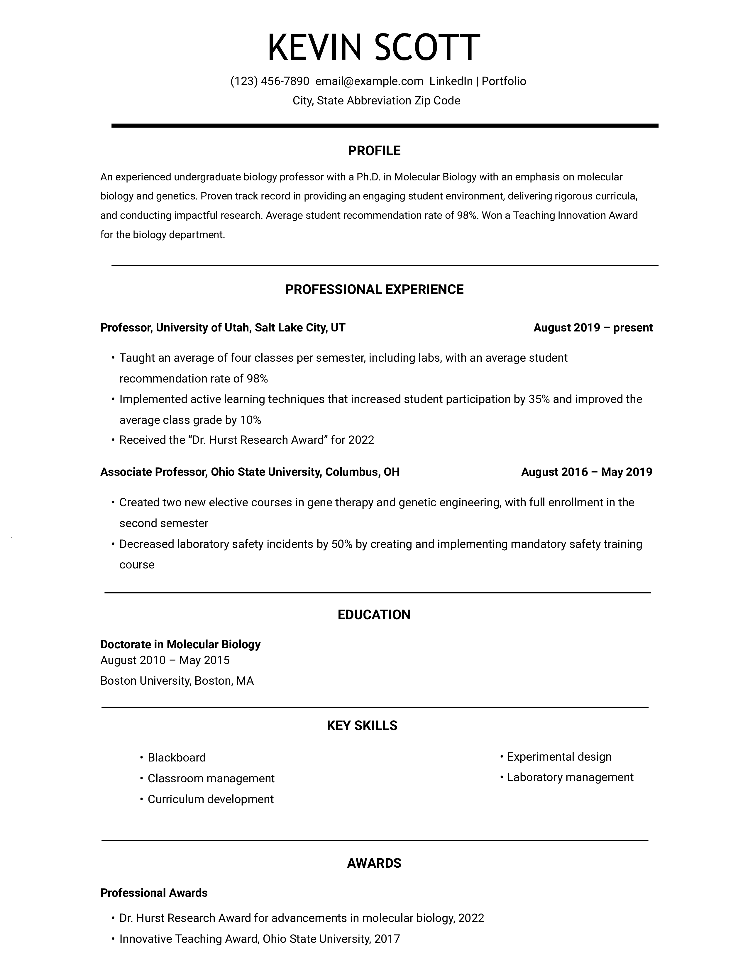 Stylish Resume Templates and Examples for [y]