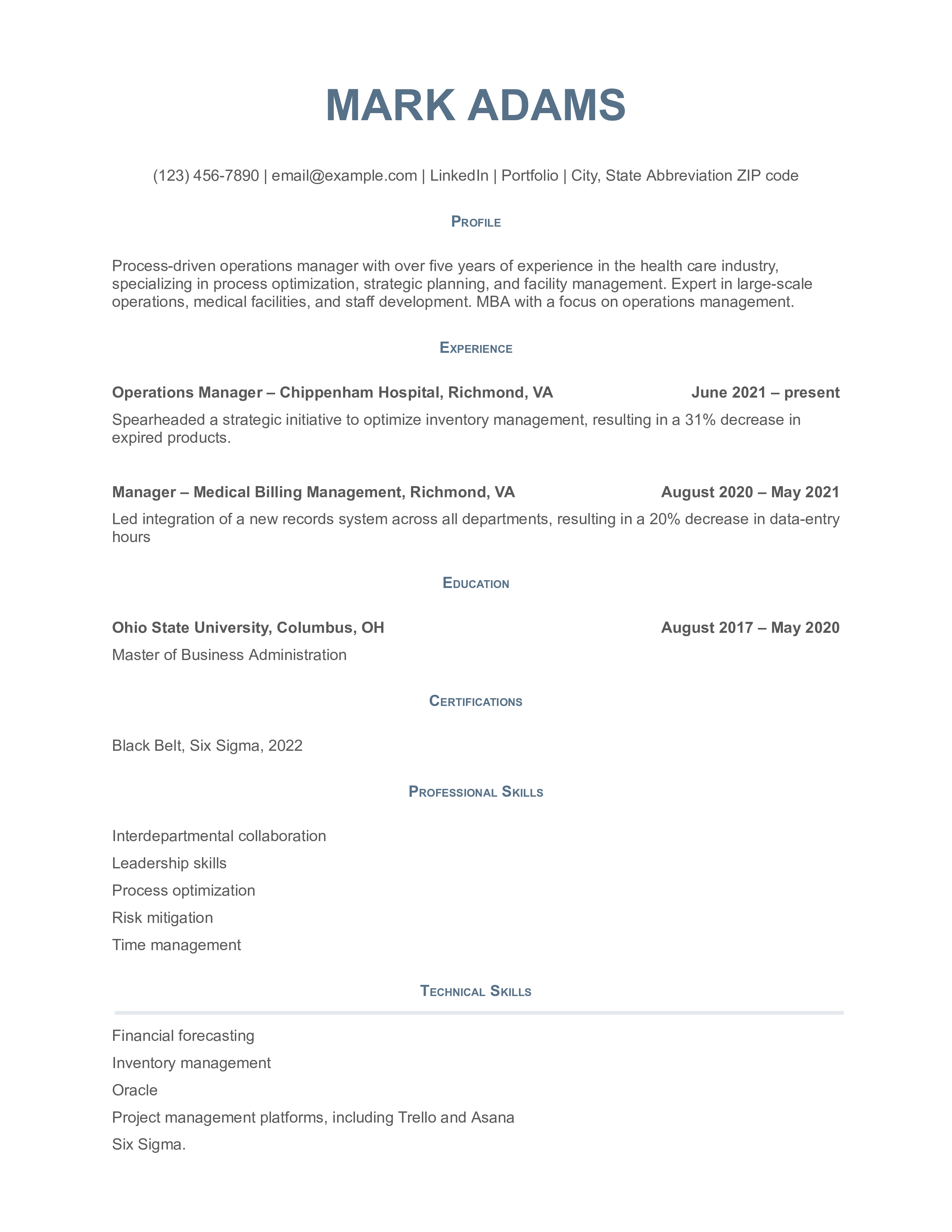 Hybrid Resume Templates and Examples for [y]