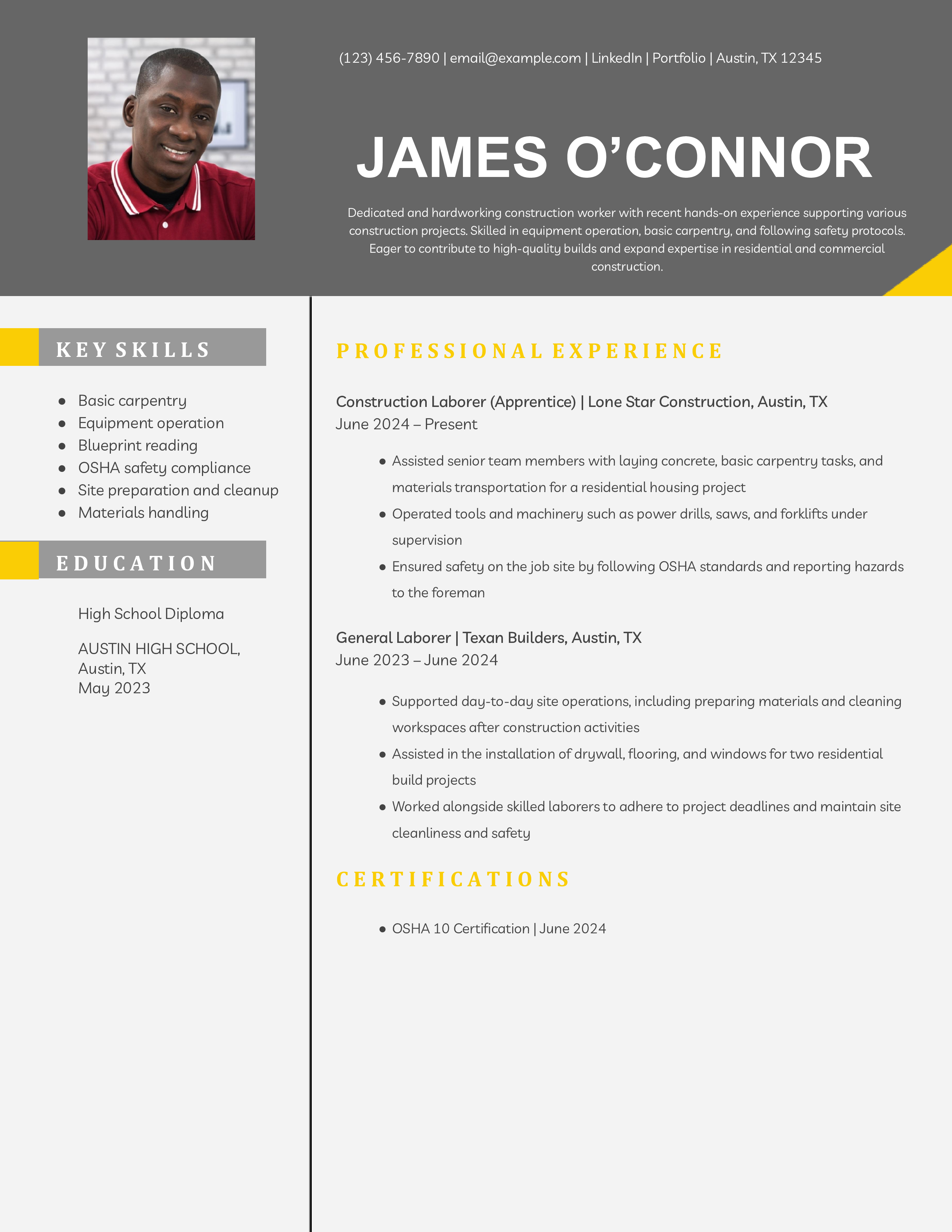 Entry-Level Construction Worker