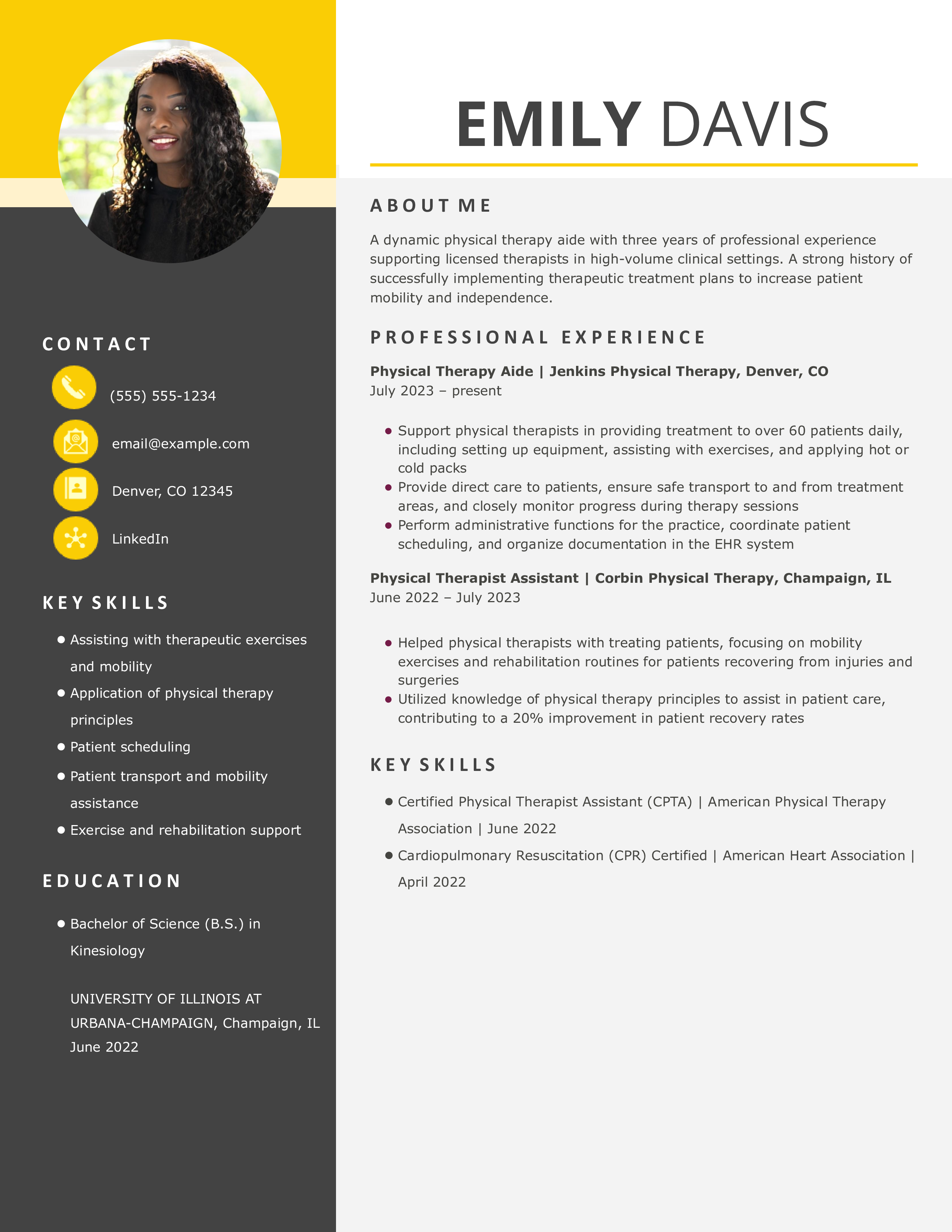 Physical Therapist Resume Examples and Templates for 2024