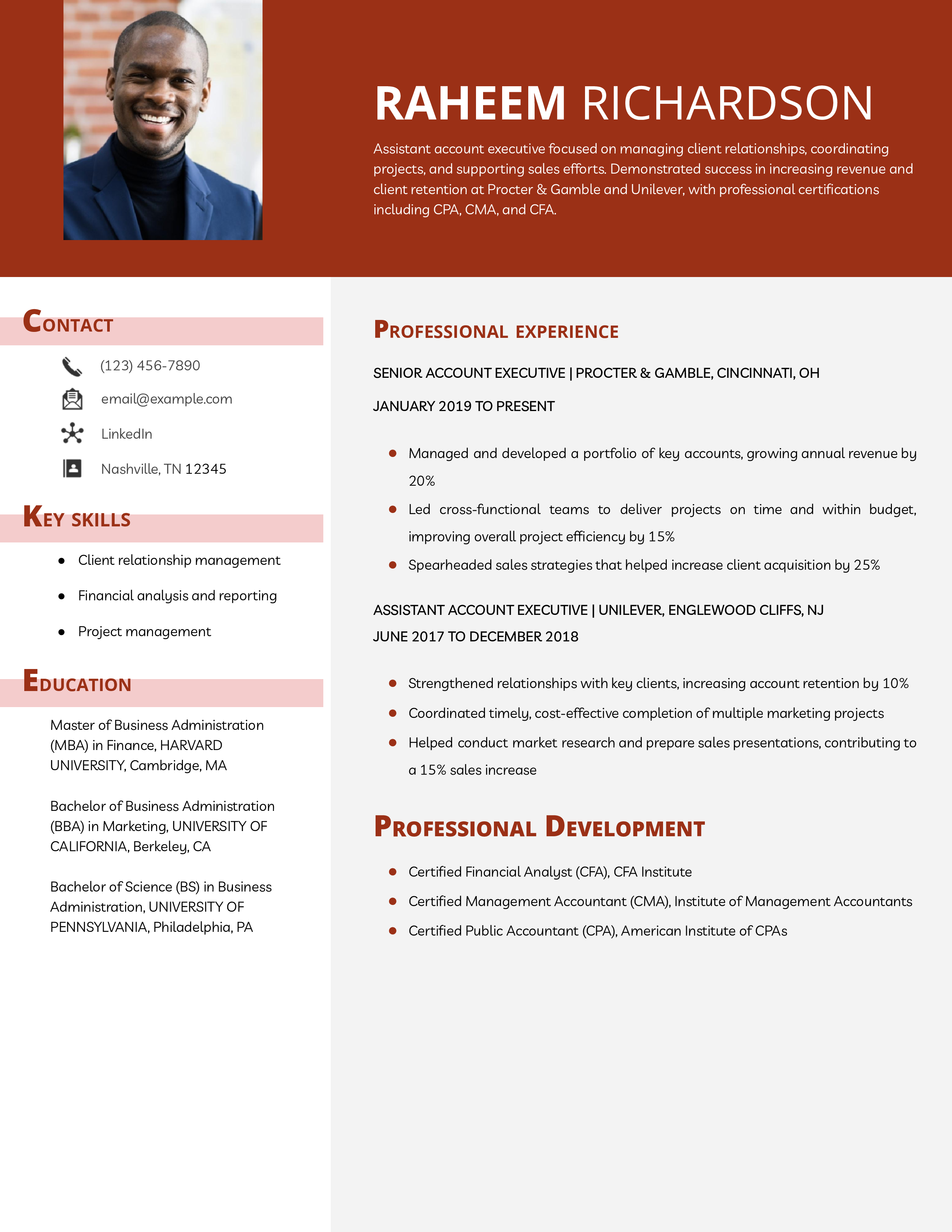 Account Executive Resume Examples and Templates for 2024