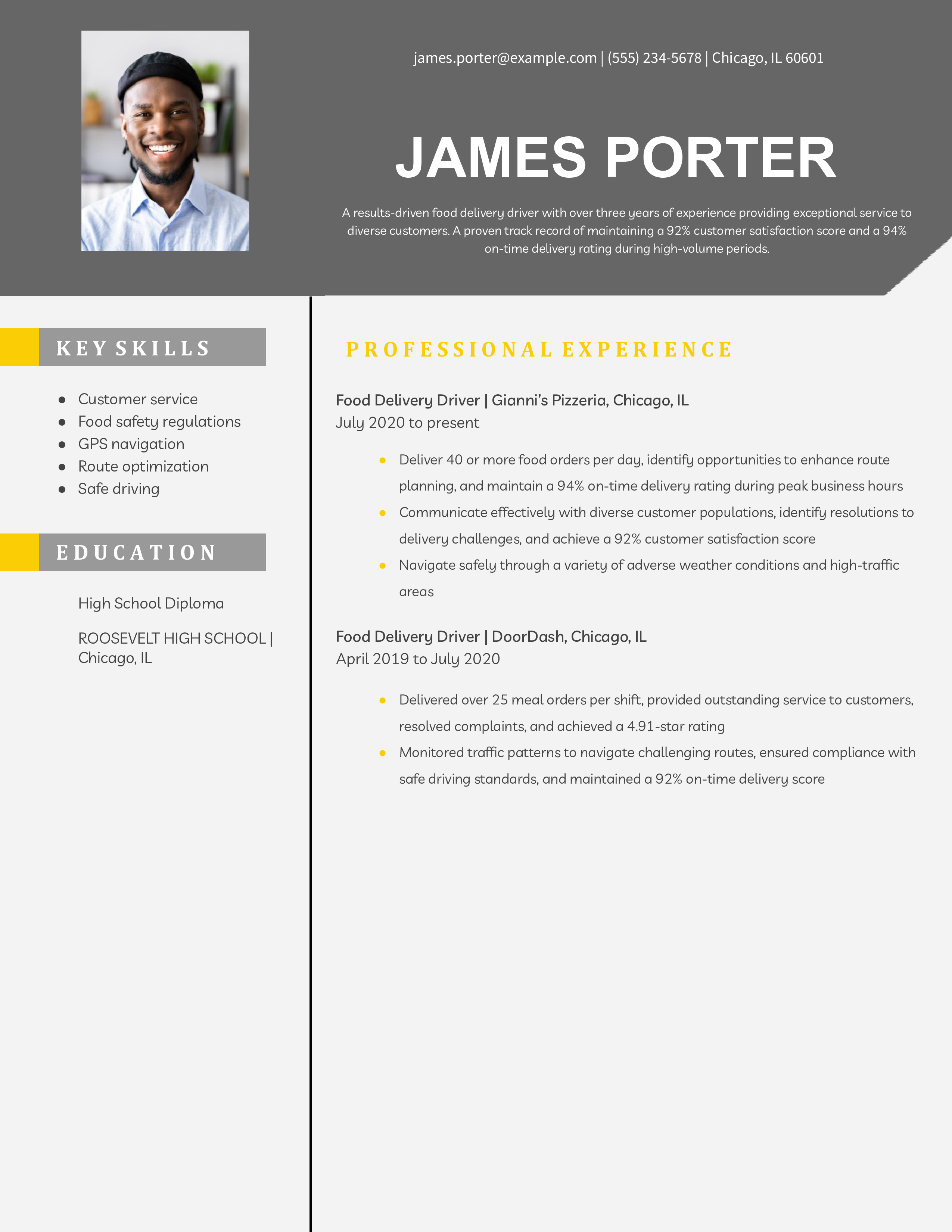 Delivery Driver Resume Examples And Templates For 2024 