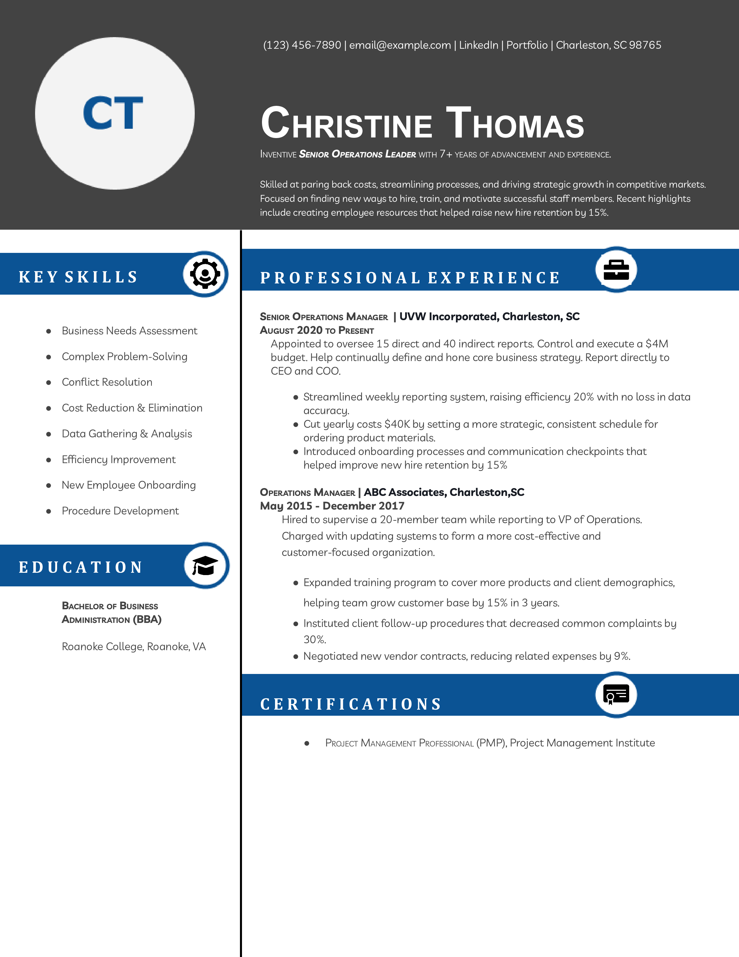 Mid Level Modern Resume Template (file _ make a copy)