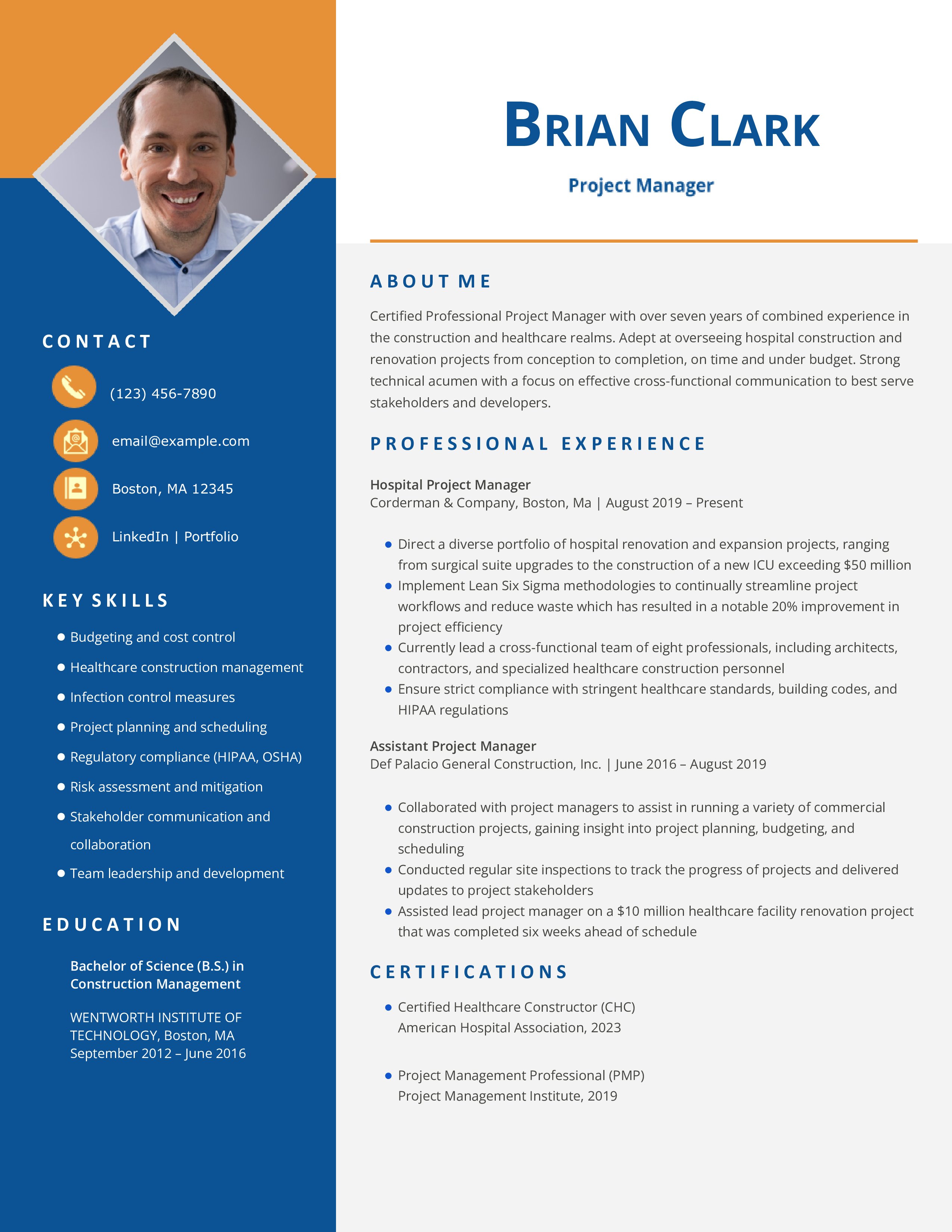 Mid Level Project Manager Resume Template Example (file _ make a copy)