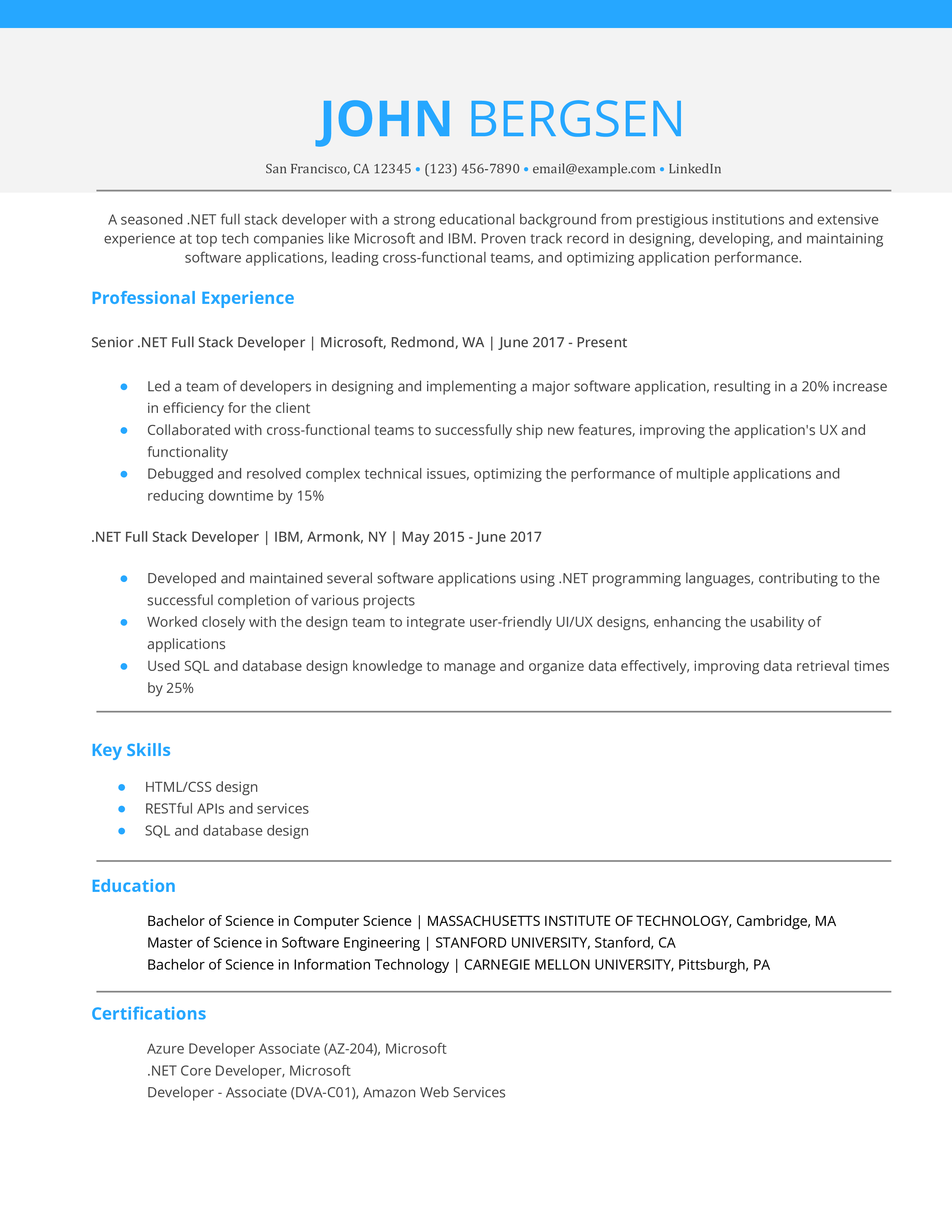 .NET Full Stack Developer