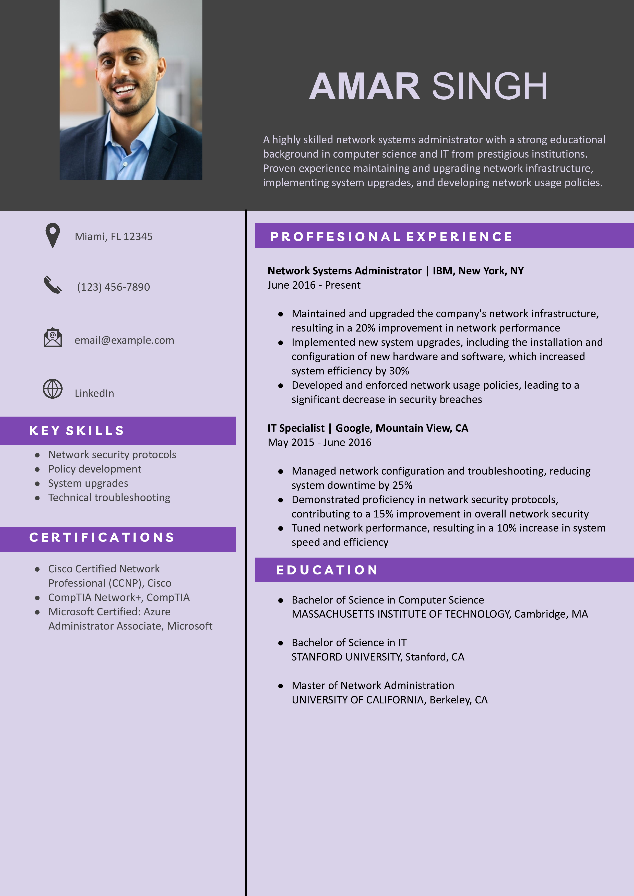 System Administrator Resume Examples and Templates for 2024 ...