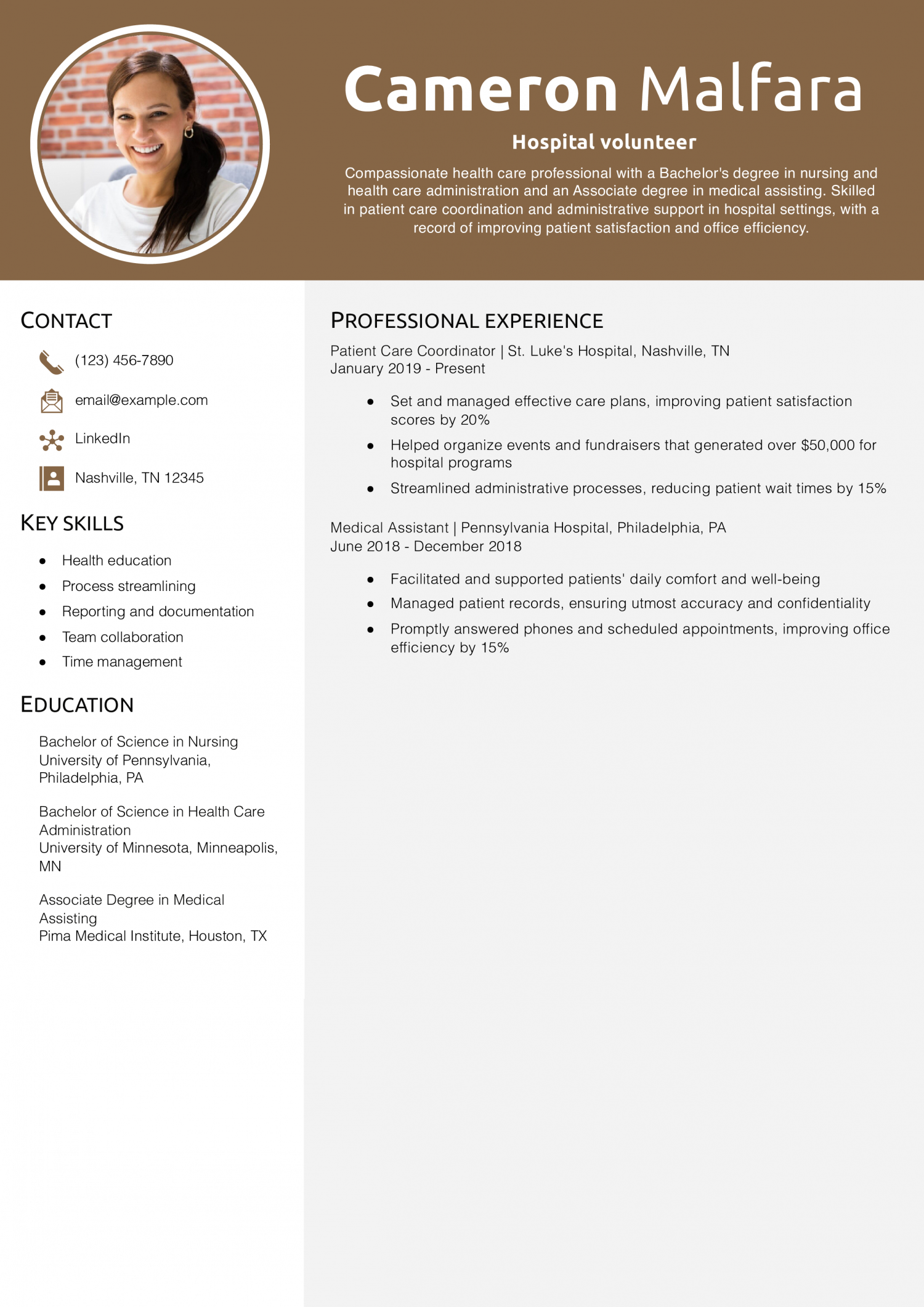 Hospital volunteer