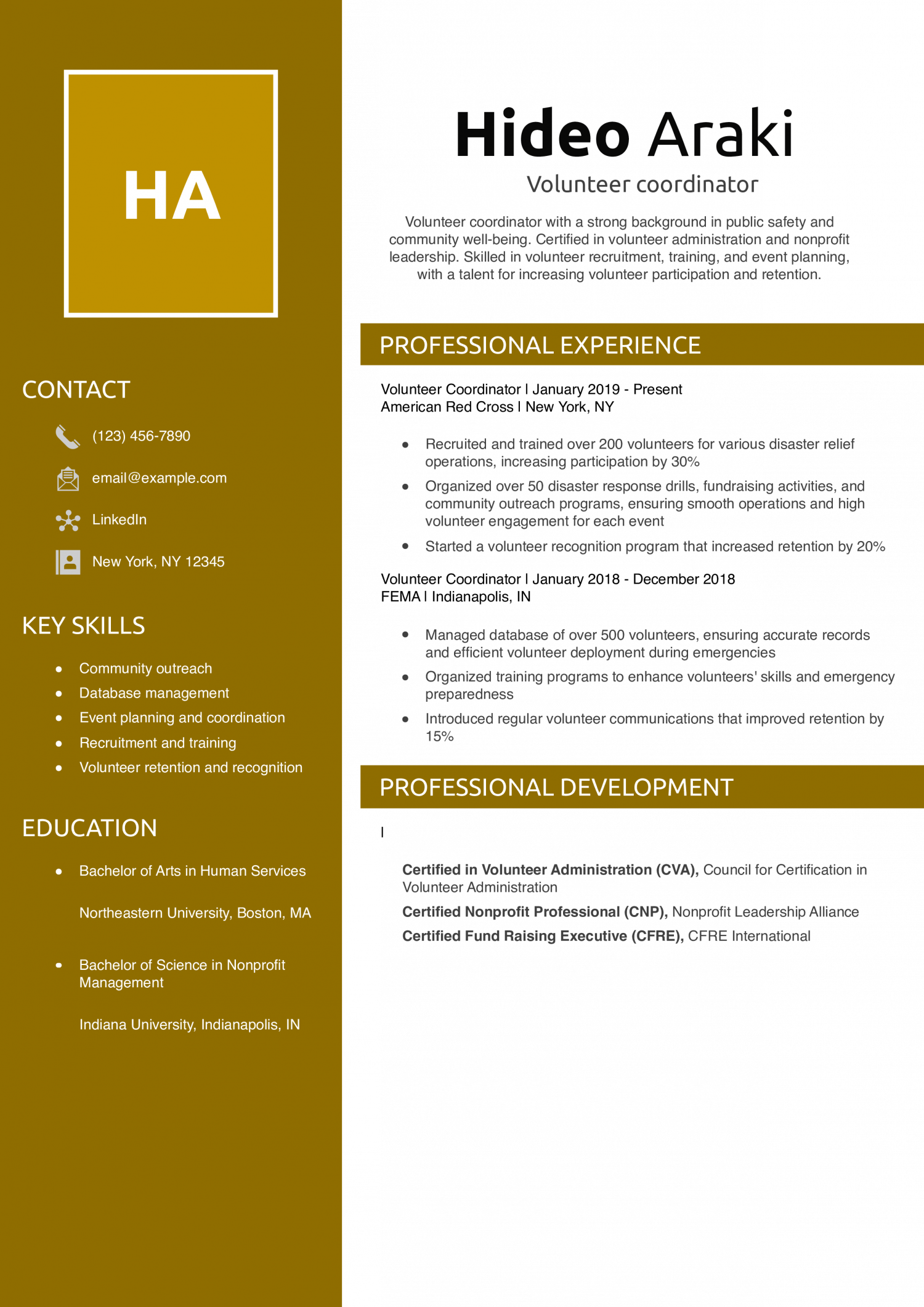 Volunteer coordinator